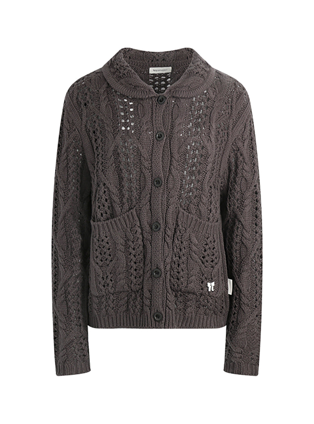 Earthy Lace Knit Cardigan