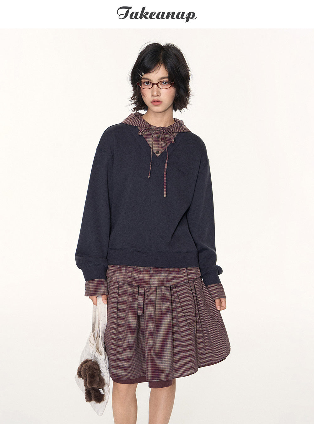 Ribbon Tie Gathered Skirt (2color)