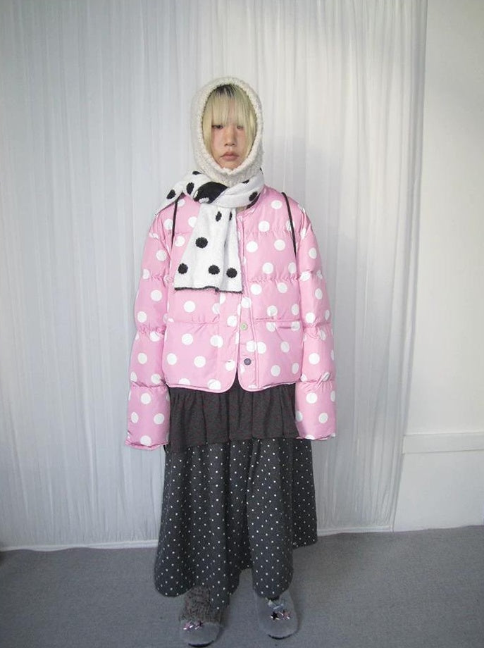 3months |  COLOR COLLISION POLKA DOT JACKET【ID:TN00024】