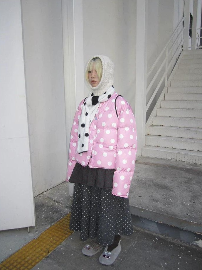 3months |  COLOR COLLISION POLKA DOT JACKET【ID:TN00024】