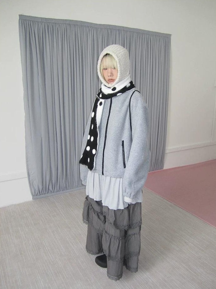 3months | NICHE DRAWSTRING PEPLUM JACKET【ID:TN00066】
