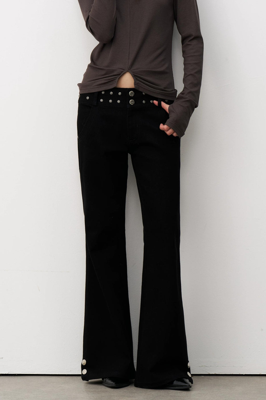THELIGHT | DRAPED MICRO LAMA PANTS【ID:TN00116】