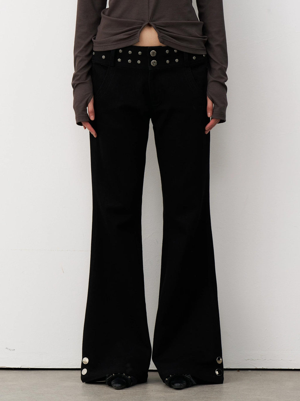 THELIGHT | DRAPED MICRO LAMA PANTS【ID:TN00116】