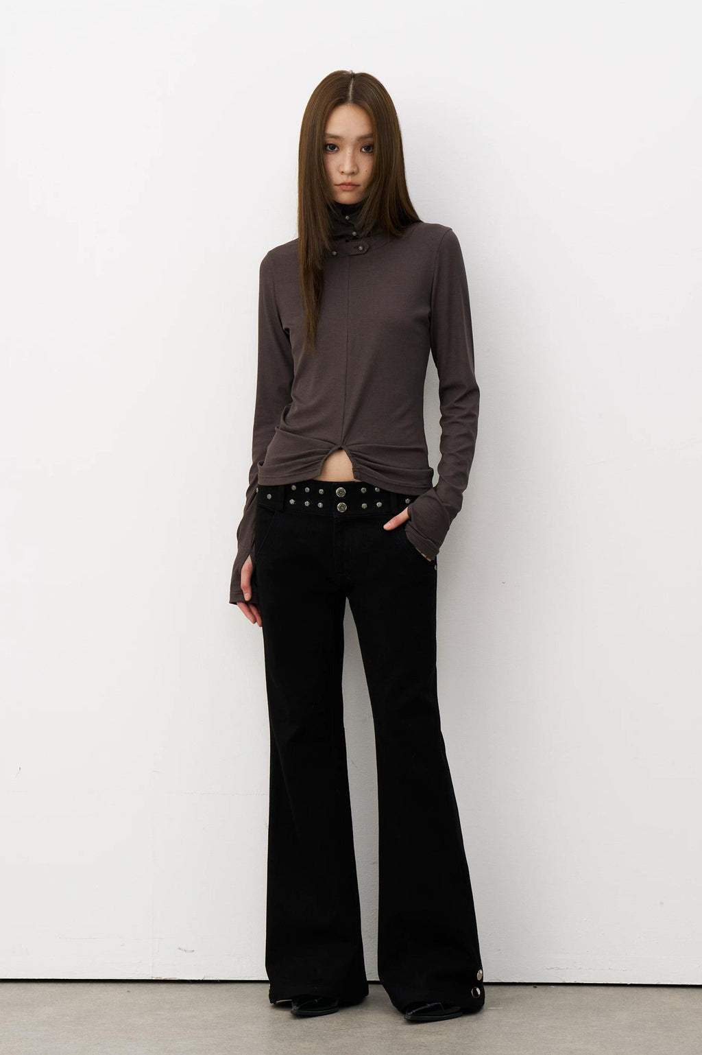 THELIGHT | DRAPED MICRO LAMA PANTS【ID:TN00116】