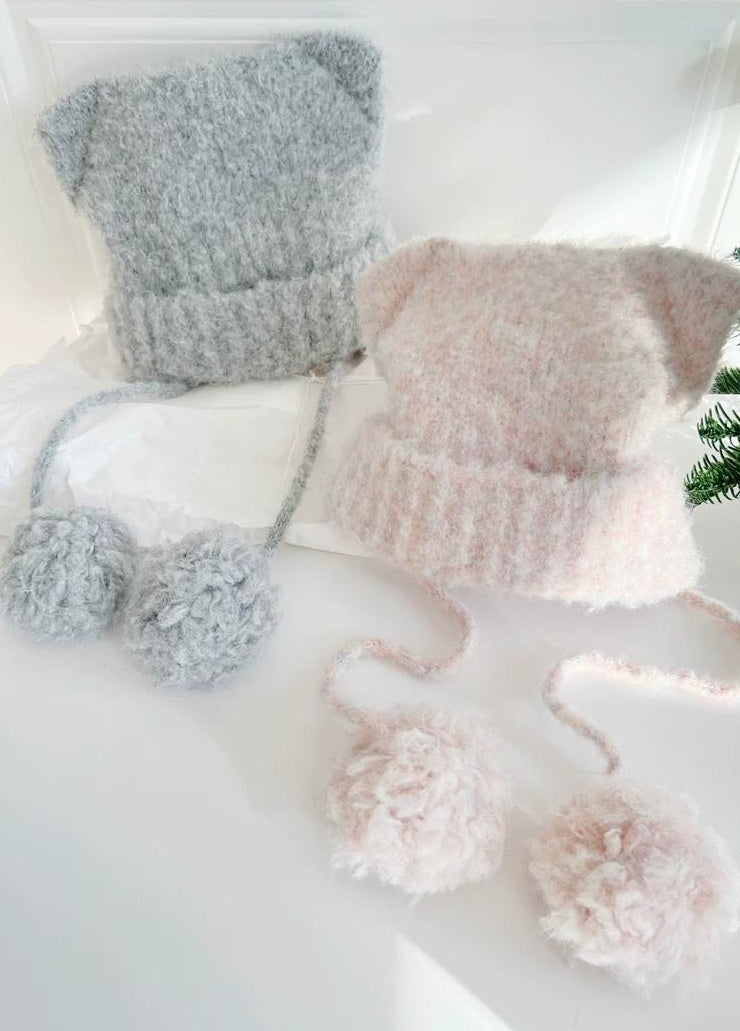 TRIA SELECT | WINTER KITTEN EARS KNIT HAT【ID:TN00084】