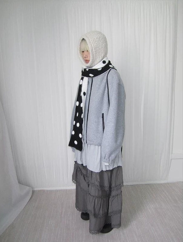 3months | NICHE DRAWSTRING PEPLUM JACKET【ID:TN00066】