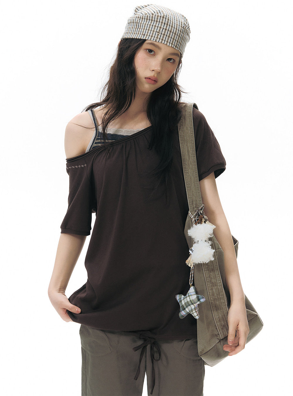 Drift Off-Shoulder Gather Top (2color)
