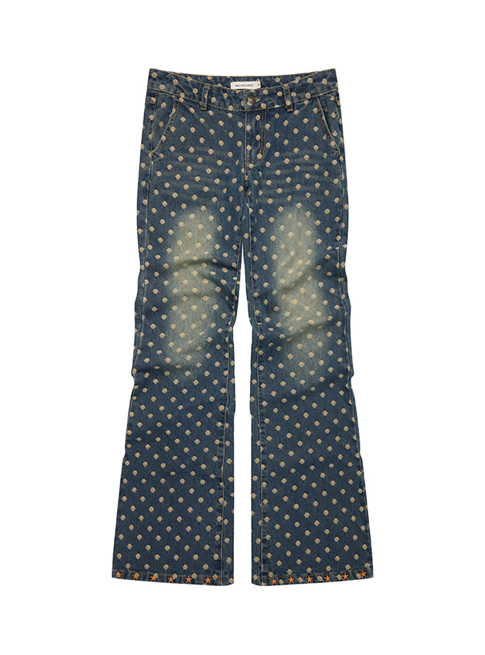 Polka Dot Denim Set-Up