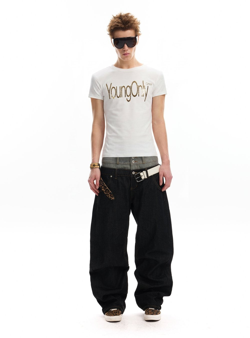 Young Only Metal Print Top (2color)