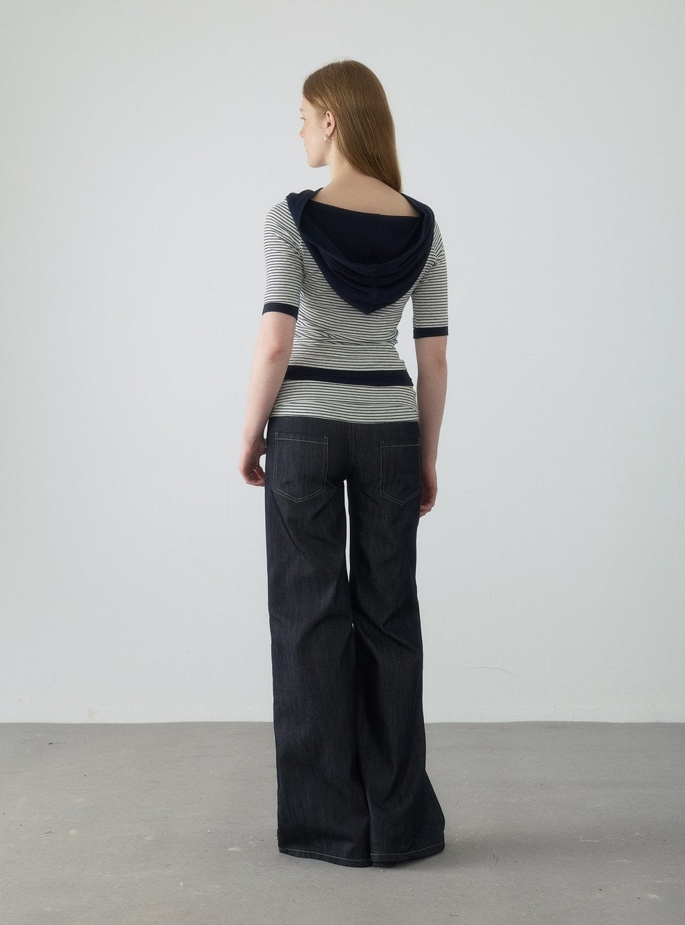 Spiral Stripe Bootcut Pants