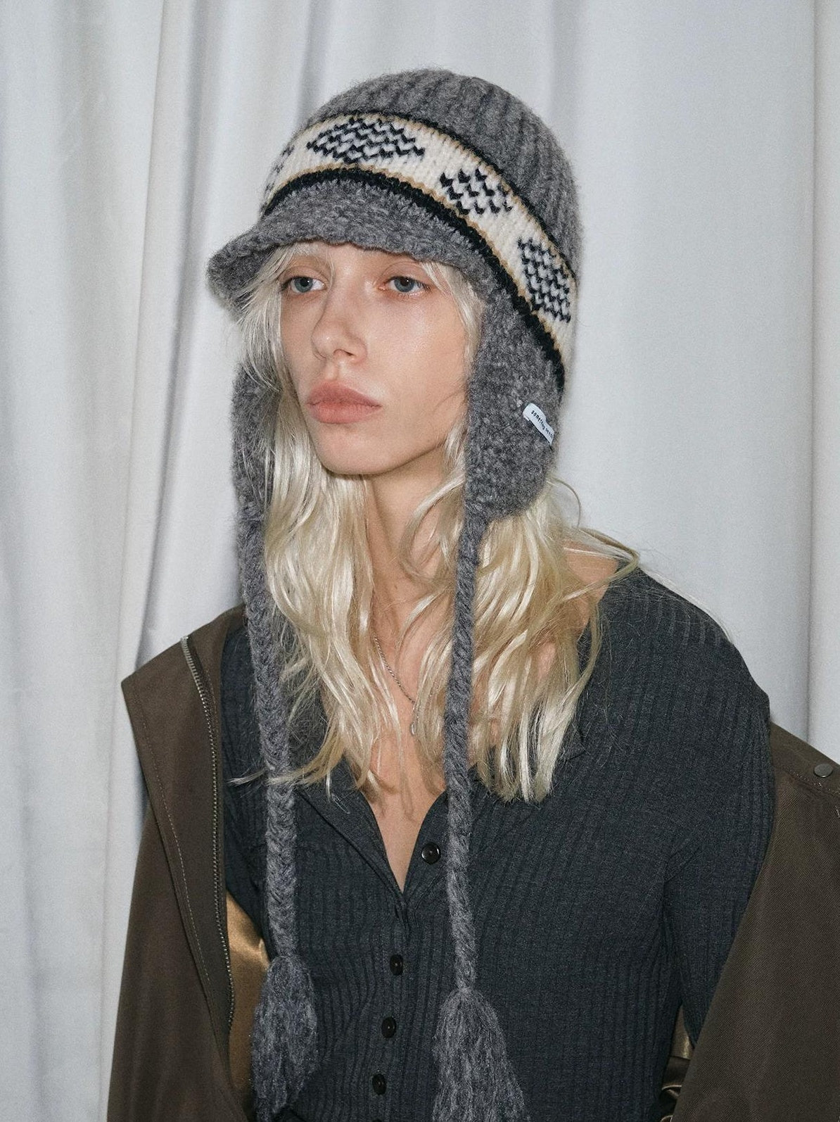 TRIA SELECT | WINTER FAIR ISLE WOOL CAP【ID:TN00073】