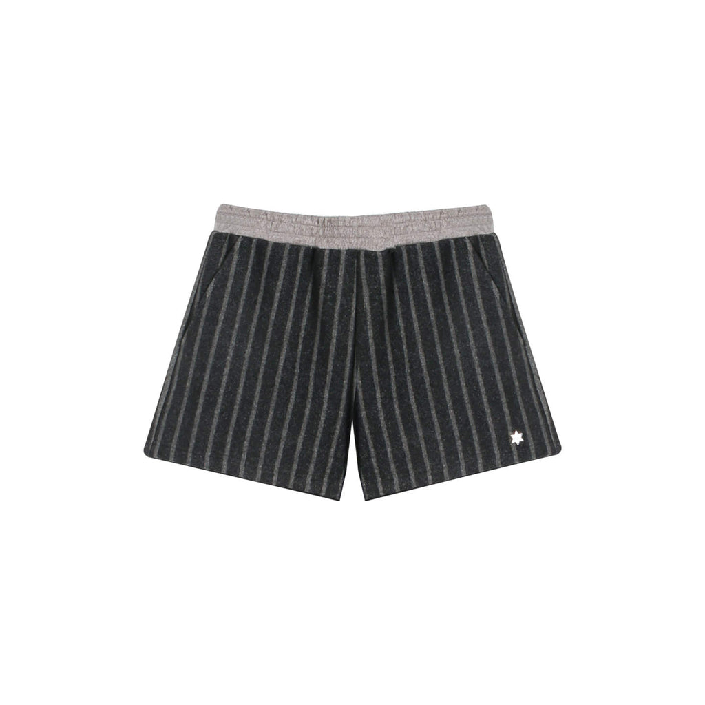 Pinstripe Elastic Waist Shorts (2color)