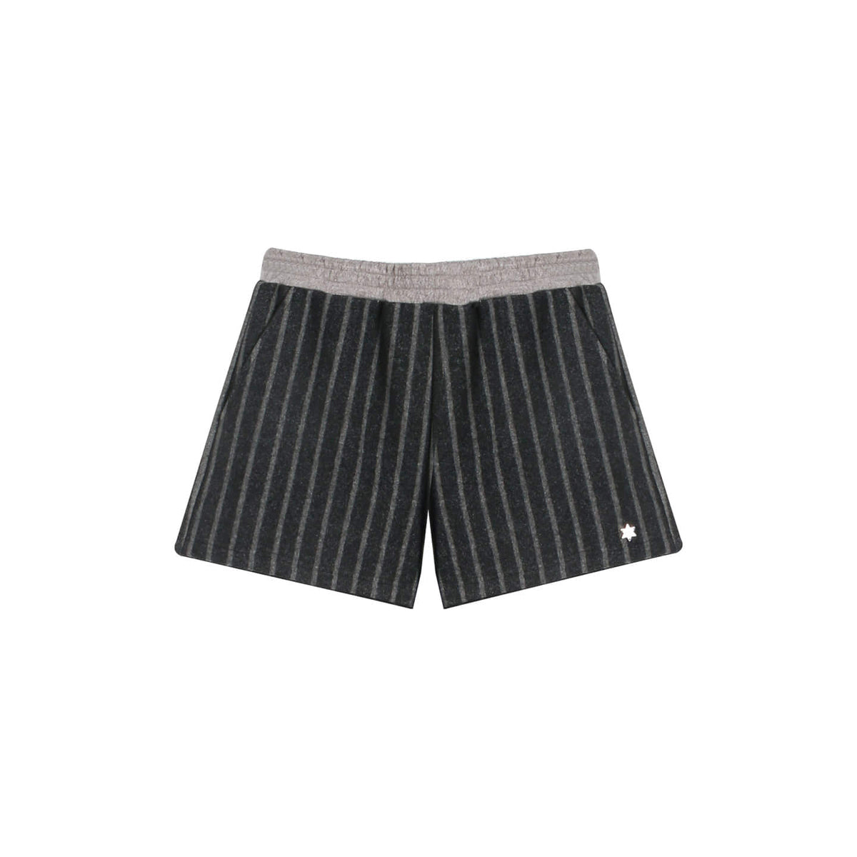 Pinstripe Elastic Waist Shorts (2color)