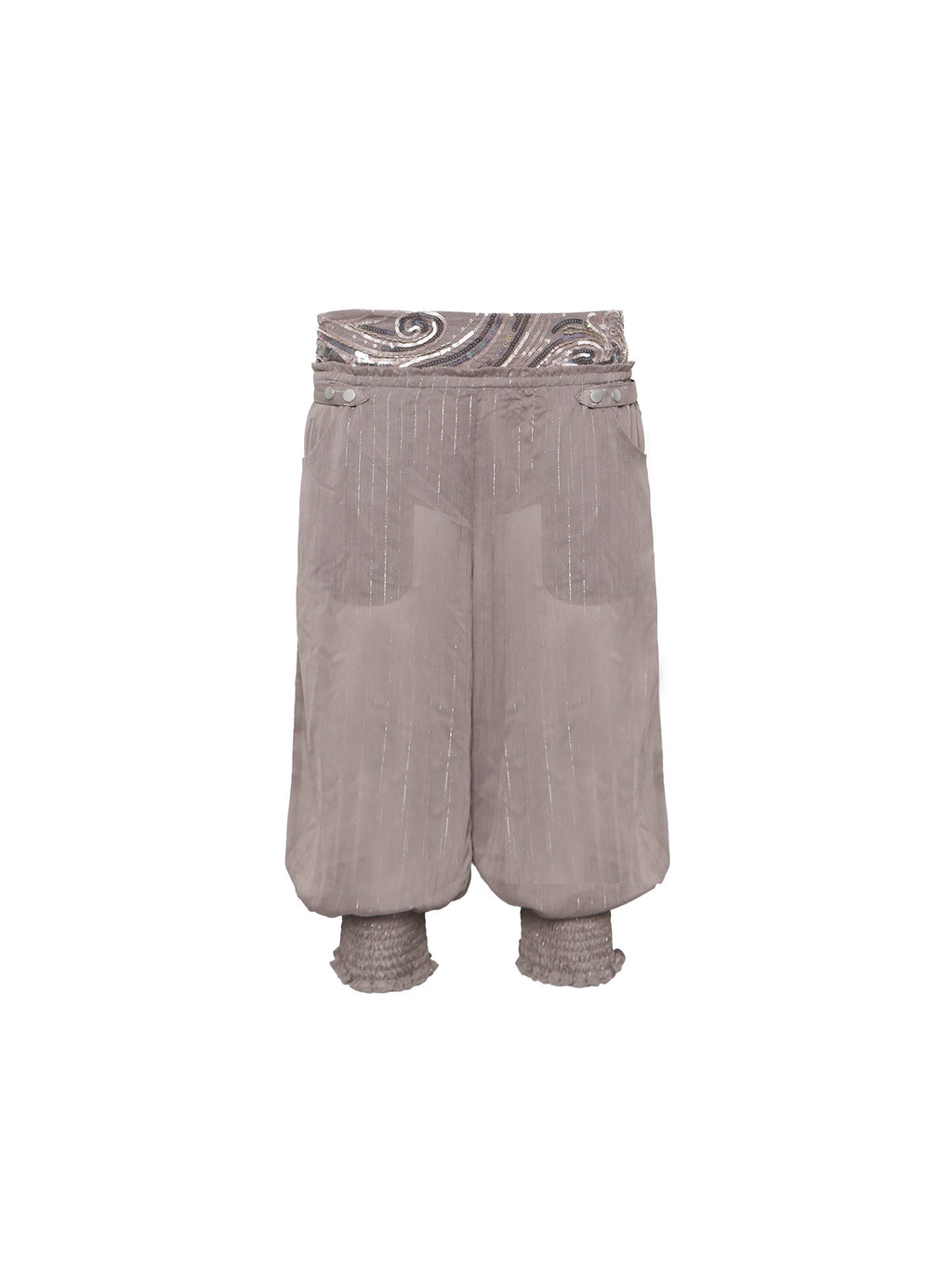 Aurora Spiral Sequin Wide Pants