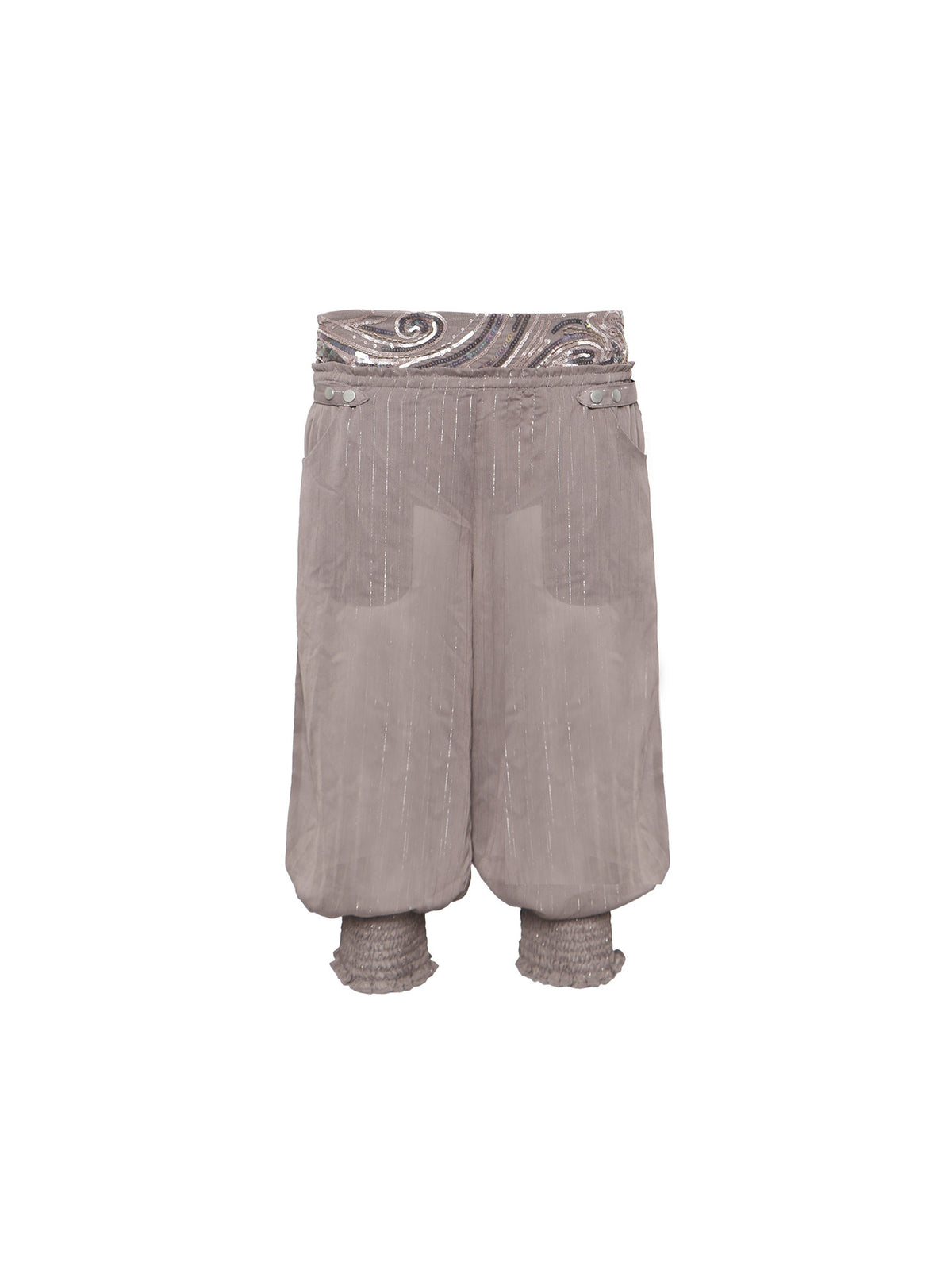 Aurora Spiral Sequin Wide Pants