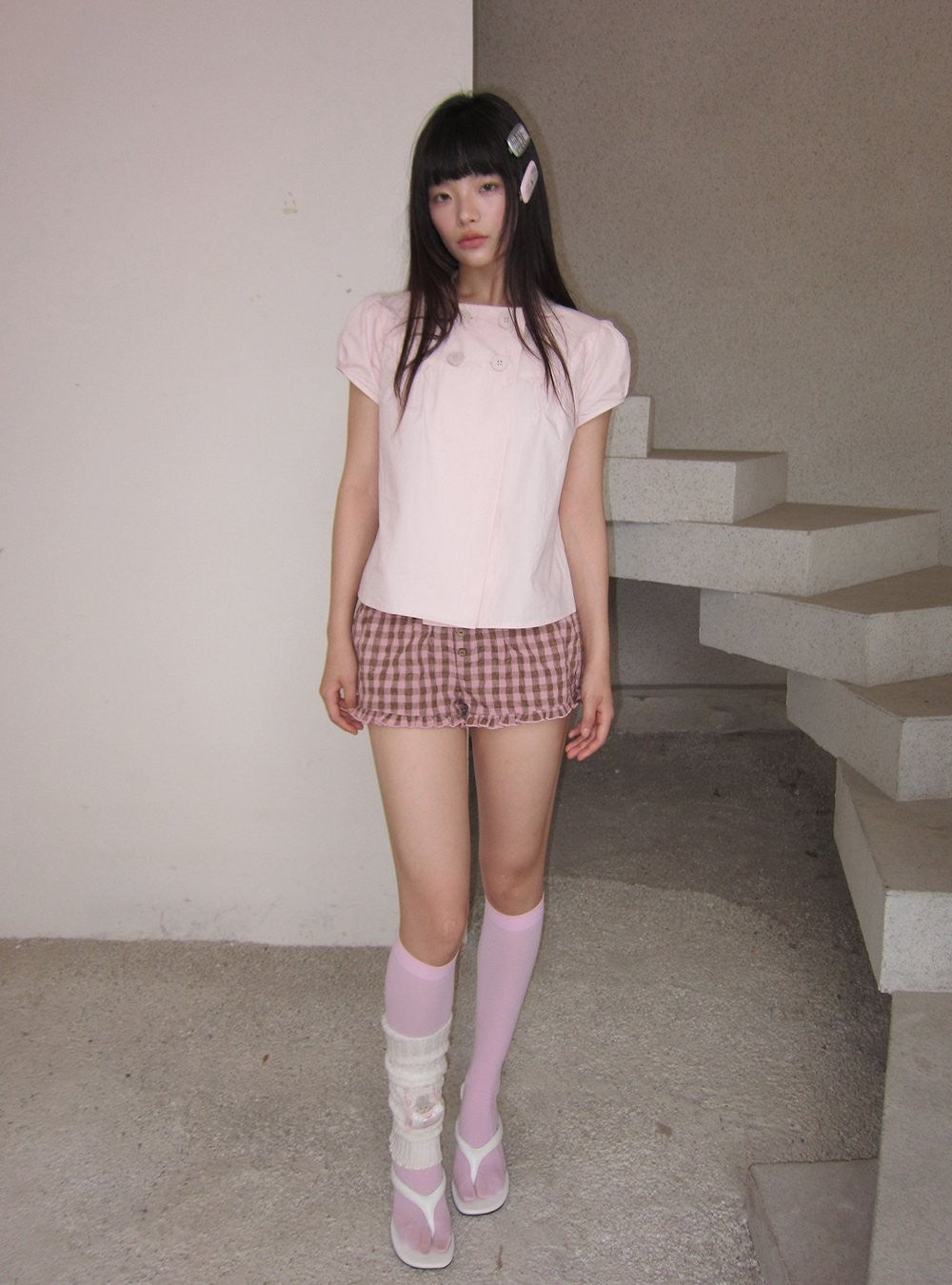 Dolly Button Puff Top