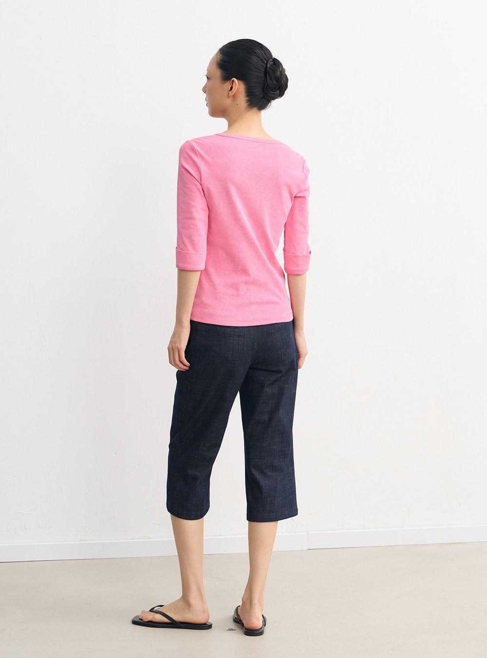 Henley Pocket Trim Top (2color)