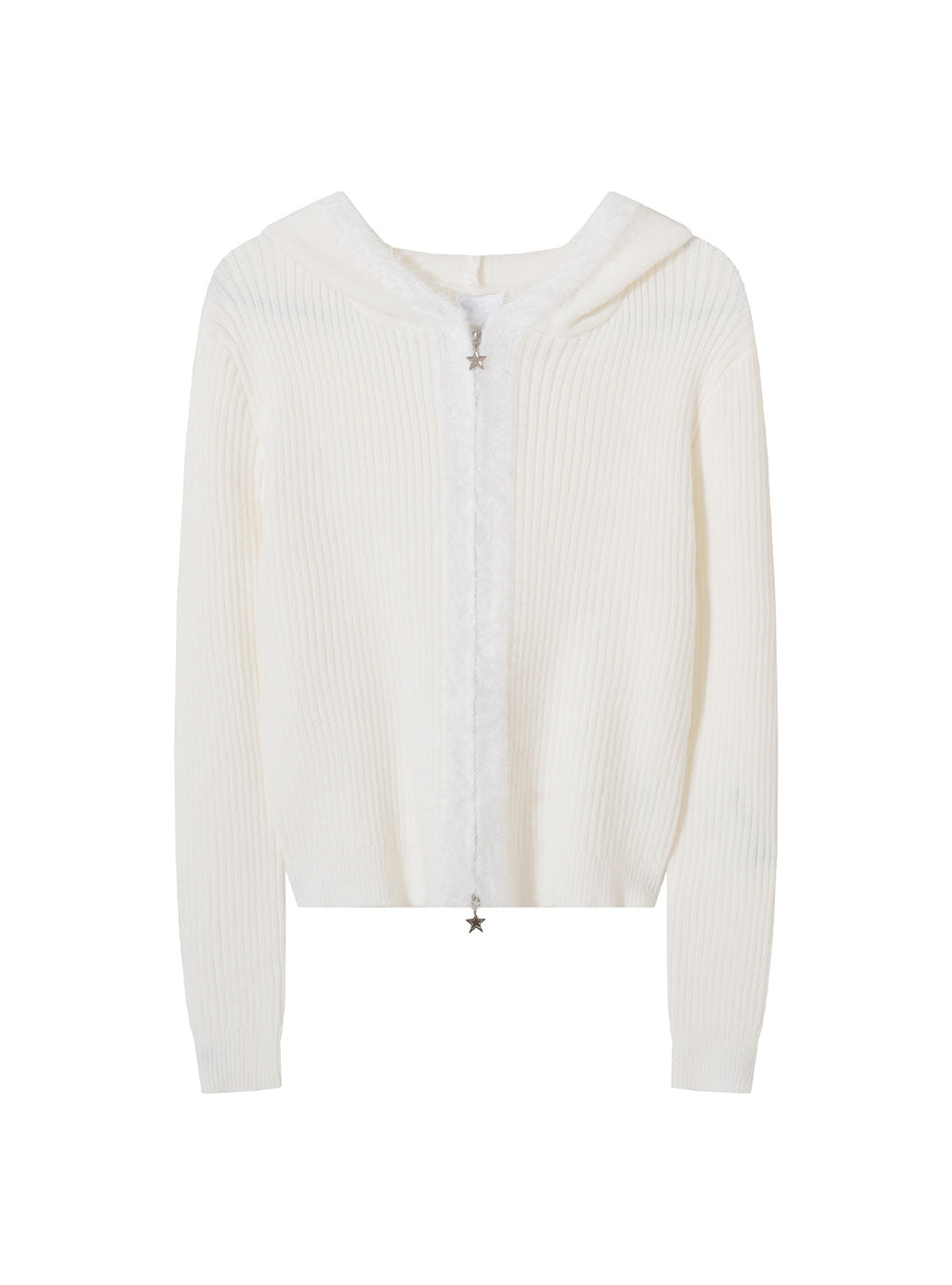 Bear Ear Hooded Knit Cardigan (3color)