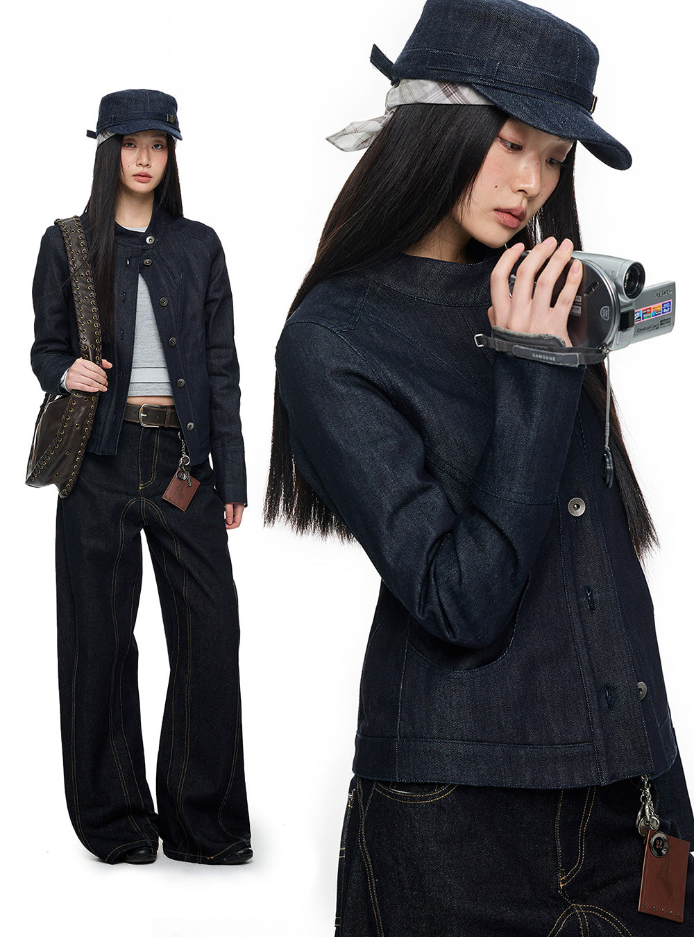 Curve Line Short Jacket (2color)