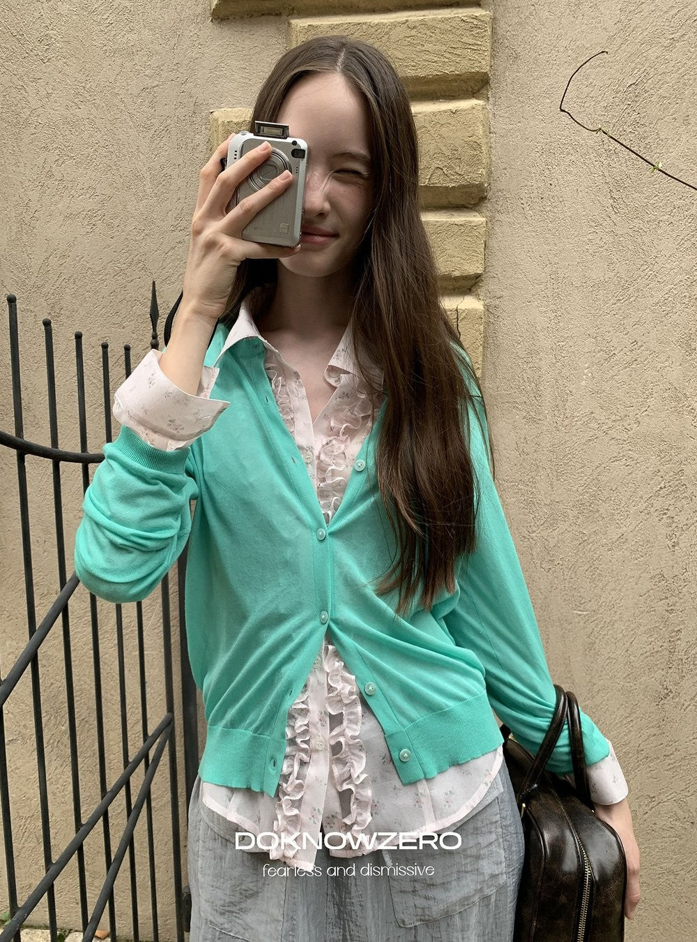 Aqua Mint Knit Cardigan