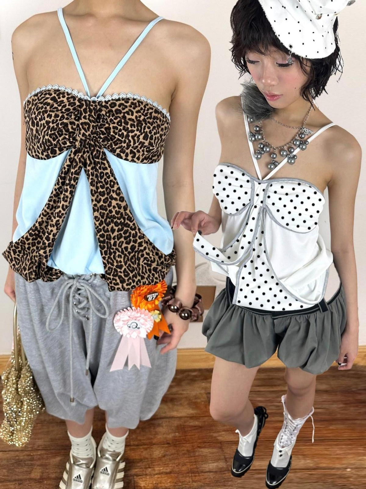 Breathable 100 Percent Cotton Polka Dot Tie Slim Unisex Office Camisoles