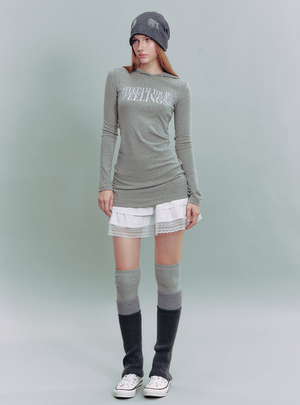 Feelings Hooded Long Sleeve Top