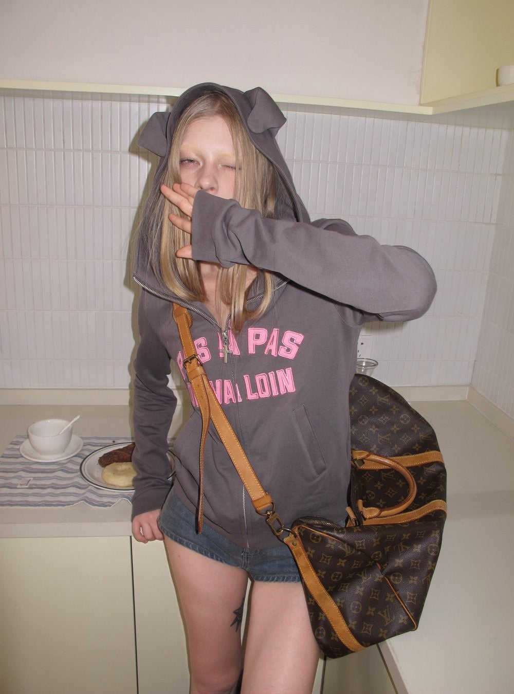 Dog Ear Zip-Up Hoodie