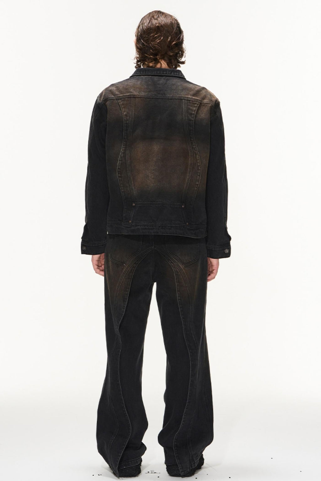 Aged Denim Trousers