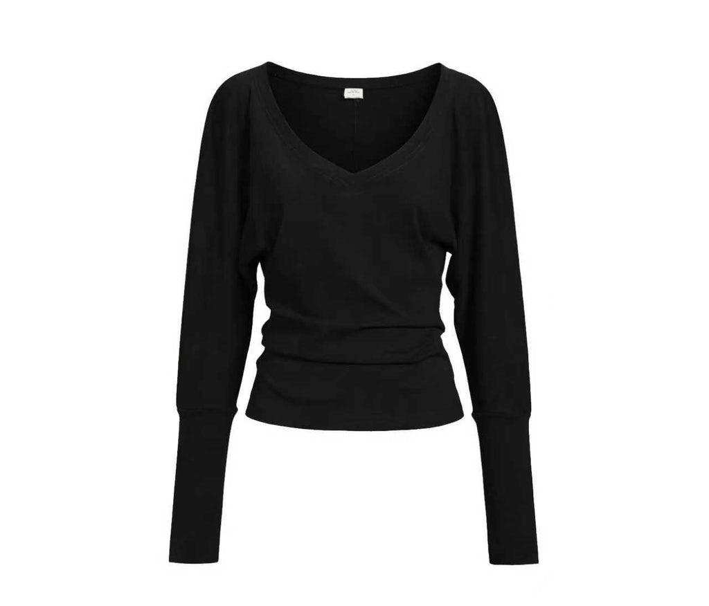 Daily V-Neck Long Sleeve Top (3color)