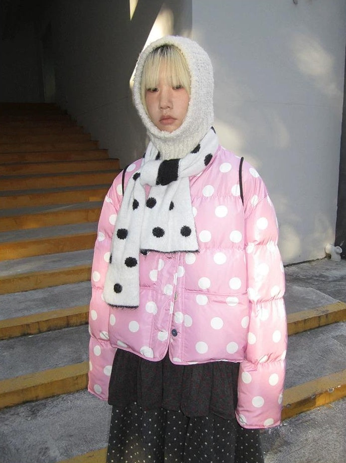 3months |  COLOR COLLISION POLKA DOT JACKET【ID:TN00024】