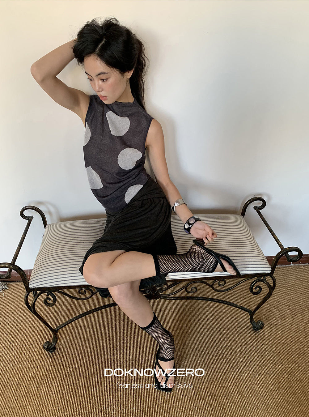 Orb Fade Sleeveless Top