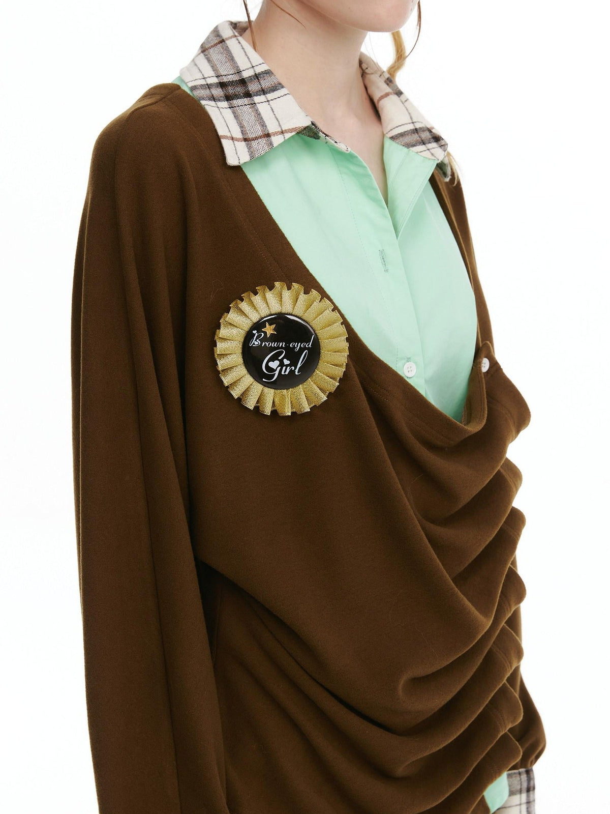 Soft Stretch Cotton Blend Casual Relaxed Mandarin Collar Unisex Blouses