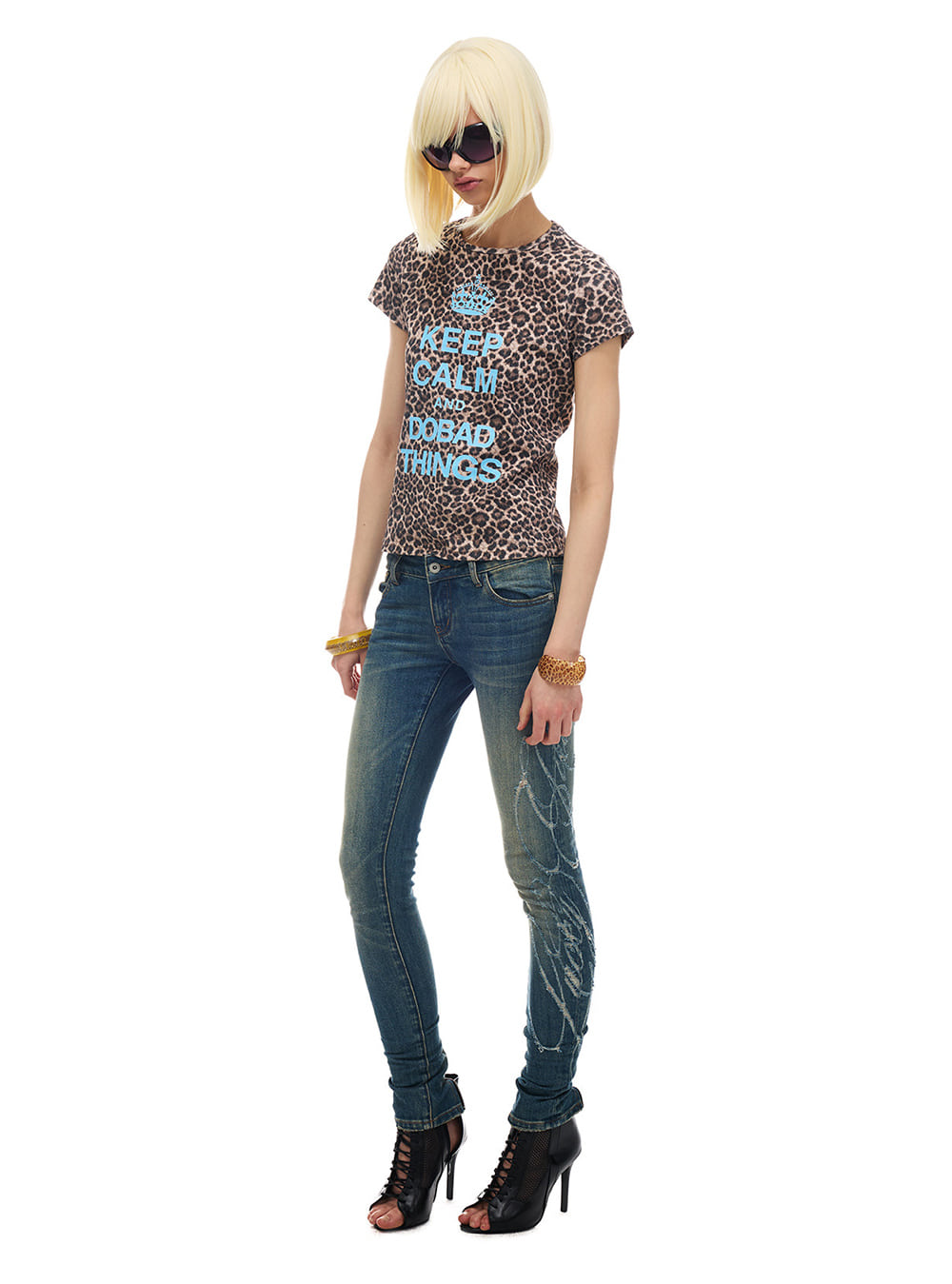 Broken Line Low Rise Skinny Denim