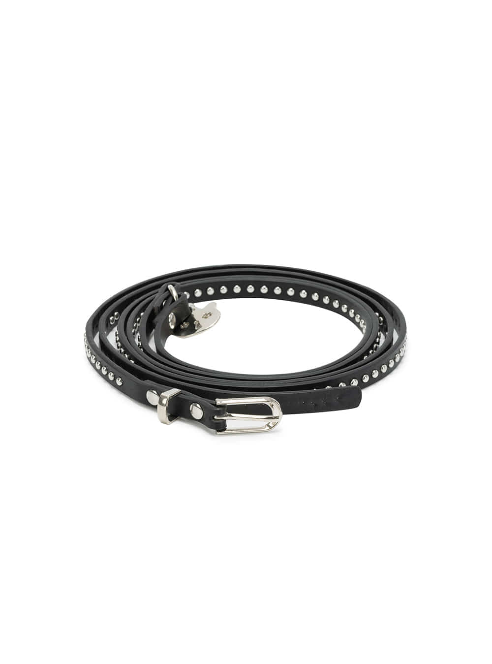 Crystal Studded Slim Belt (3color)
