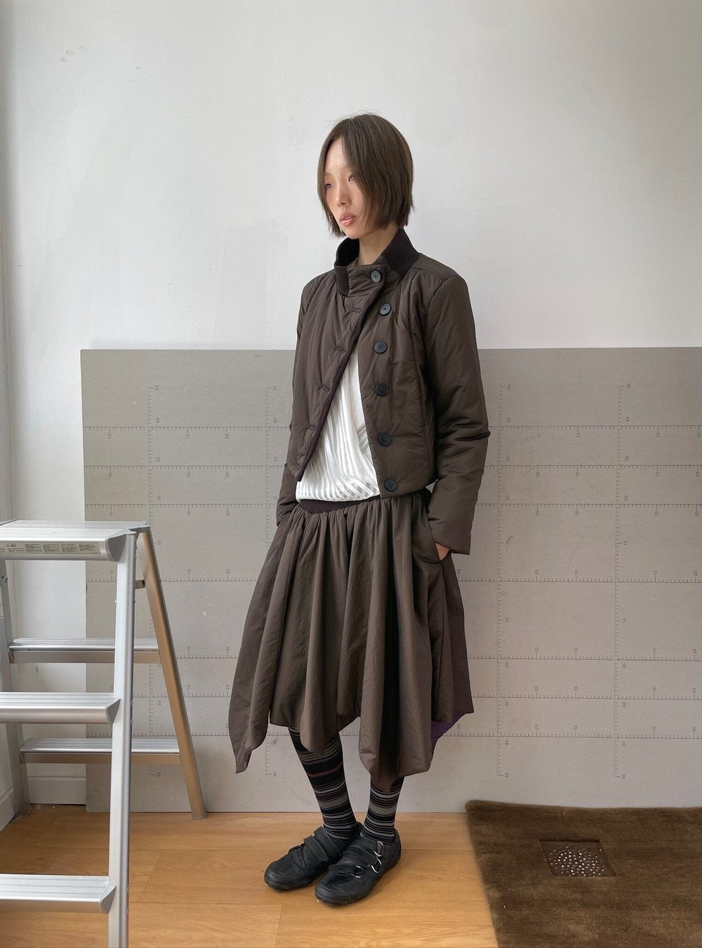 Dual Shade Padded Skirt