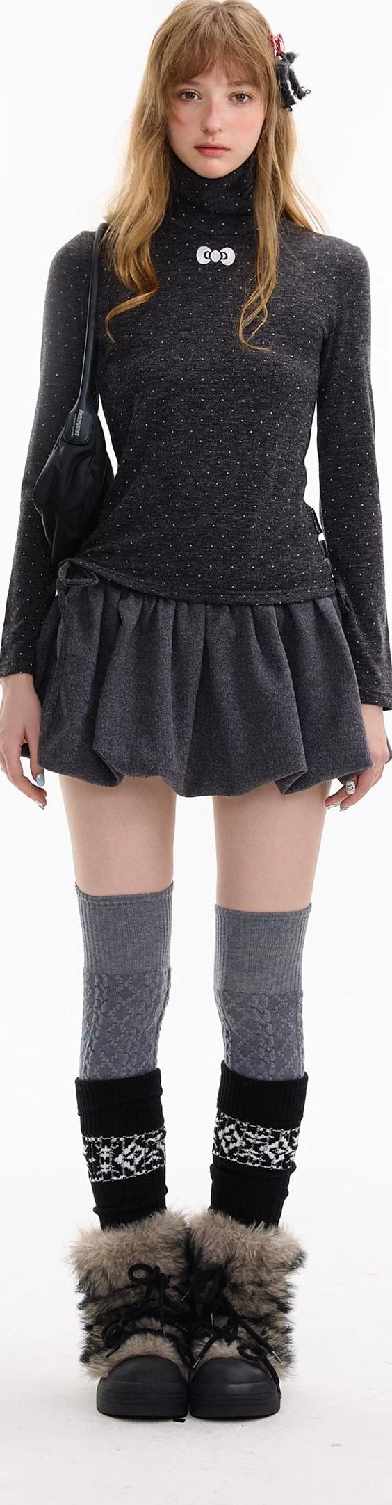 ziziFei | RETRO HIGH-WAISTED TWEED SKIRT【ID:TN00071】