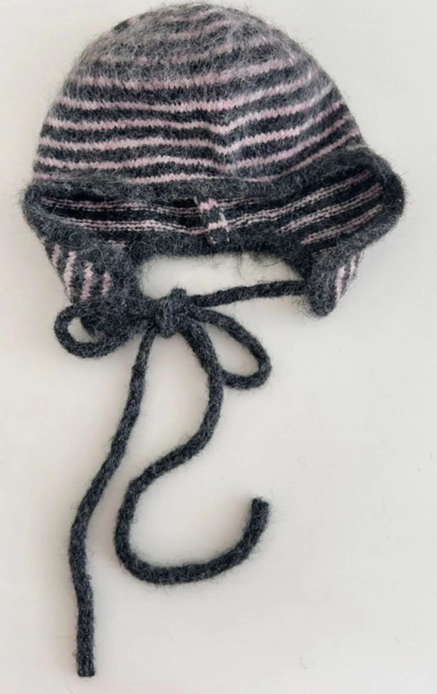 TRIA SELECT |  STRIPED KNIT EARFLAP HAT【ID:TN00003】