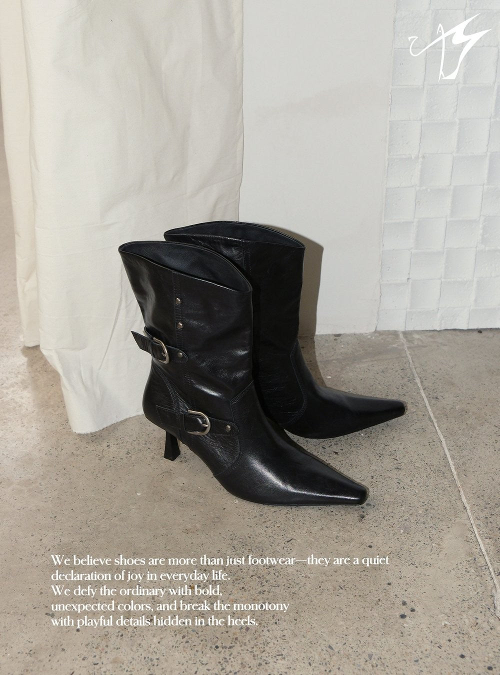 Edge Rider Buckle Boots (2color)