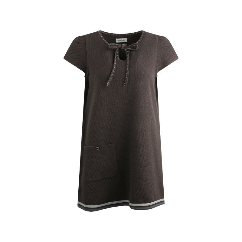 Ribbon Stitch Mini Dress (2color)