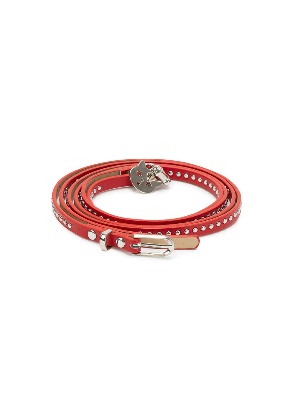 Crystal Studded Slim Belt (3color)