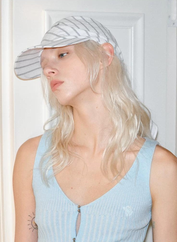 TRIA SELECT | STRIPED CAP SCARF ENSEMBLE【ID:TN00076】