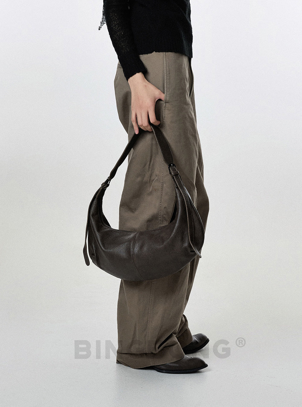Soft Crescent Hobo Bag (2color)