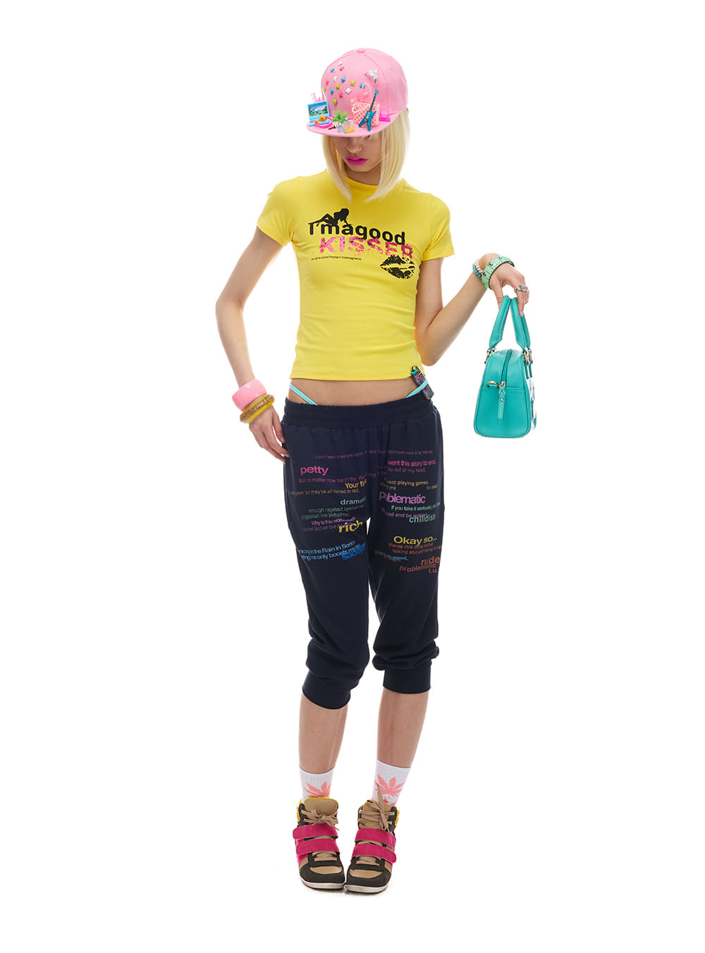 Pop Kiss Graphic Slim Top