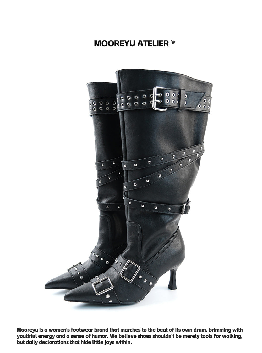 Sculpted Silhouette High-Heel Boots