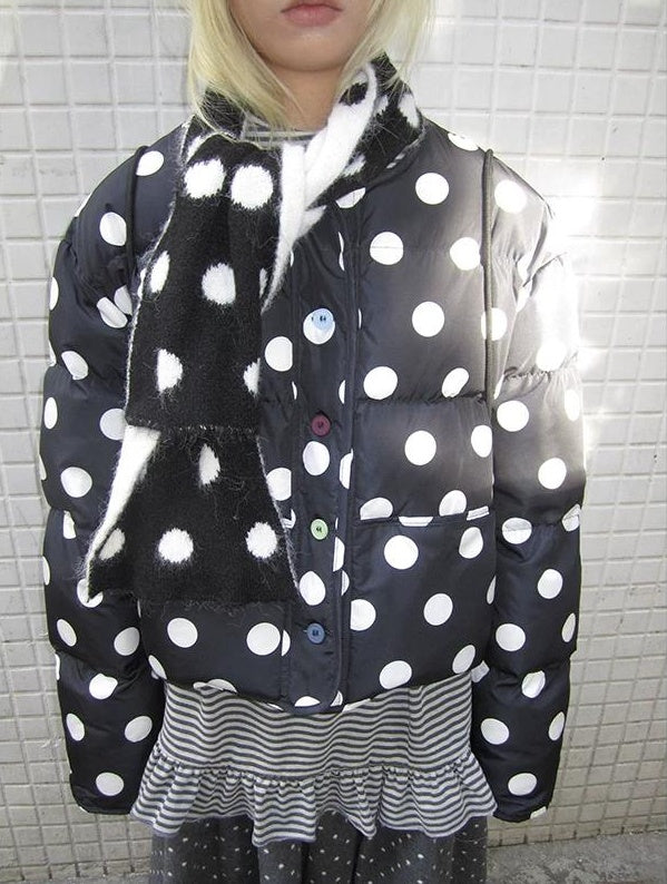 3months |  COLOR COLLISION POLKA DOT JACKET【ID:TN00024】