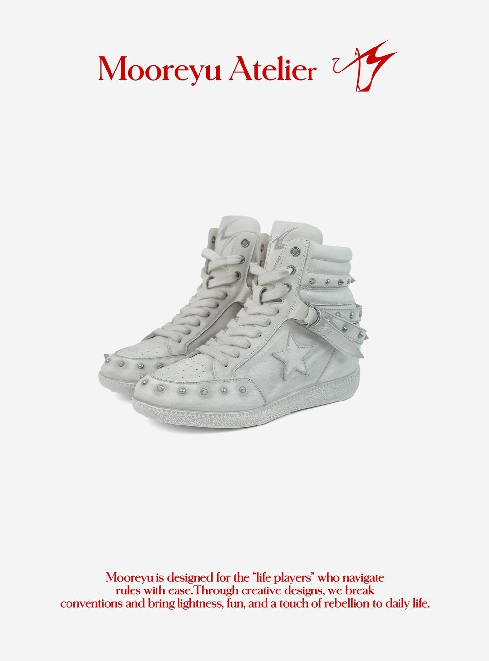Rebel Star High-Top Sneakers