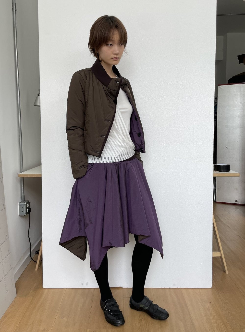 Dual Shade Padded Skirt
