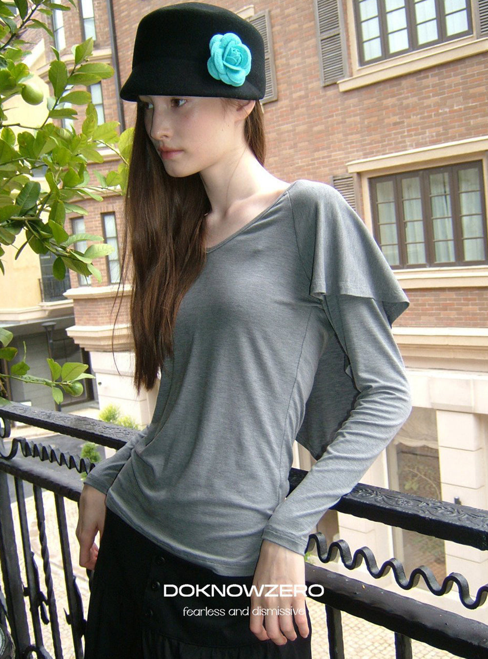 Cape Layered Sleeve Top