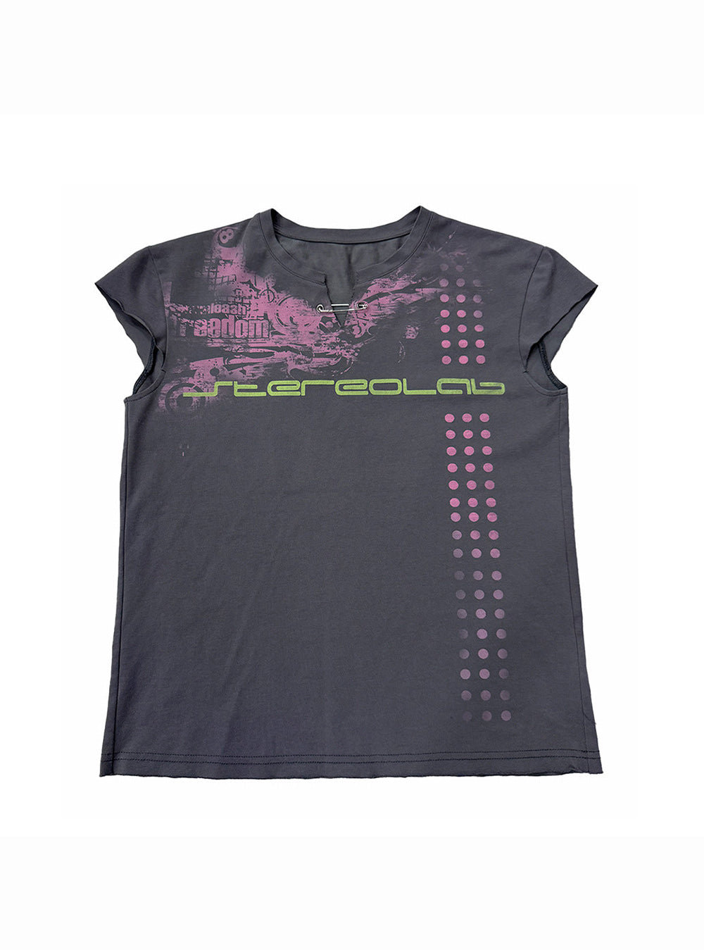 Whirl Dot Wing Sleeve Top
