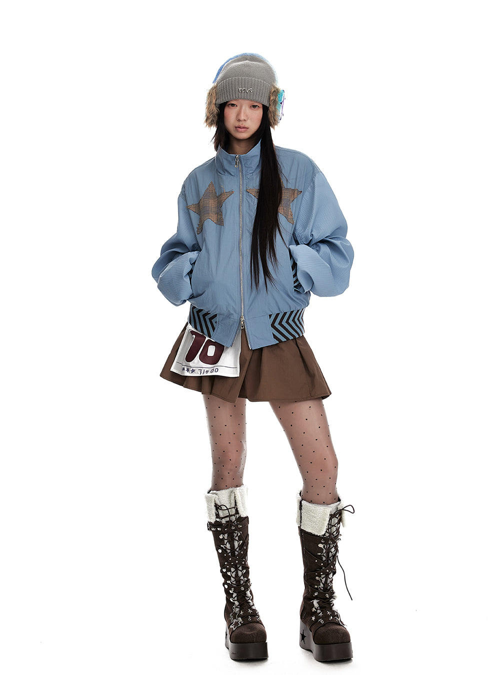 Star'S Fairy Tale Double Zipper Jacket